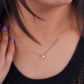 Heart Moonstone Pendant Chain